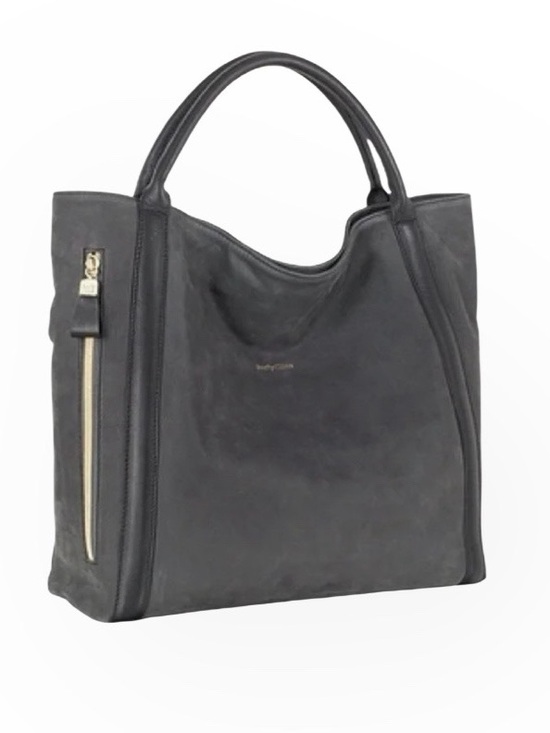 See By Chloe Handbags - SEE by CHLOE Harriet Hobo Tote Charcoal Grey Nubuck Leather 2 Handles